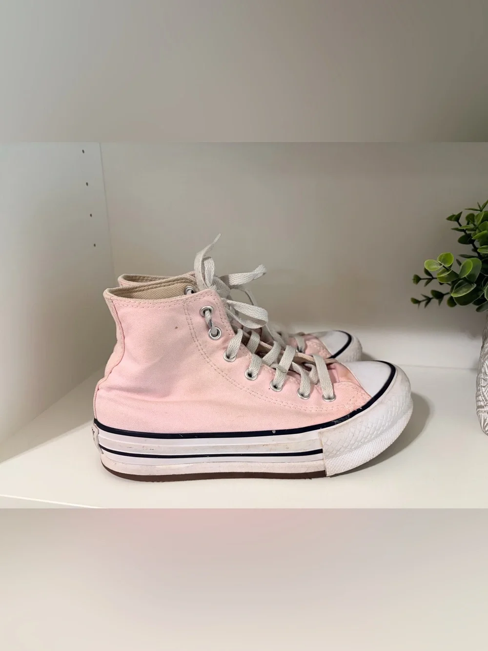 Converse Kids Pink High Top Sneakers